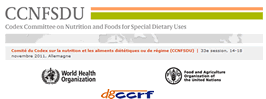 Réunion du Comité sur la Nutrition et les Aliments diététiques ou de régime (CCNFSDU)