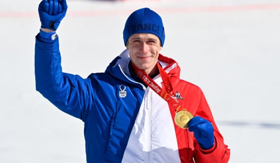 Clément Noël a décroché la médaille d'or olympique dans l'épreuve du slalom.