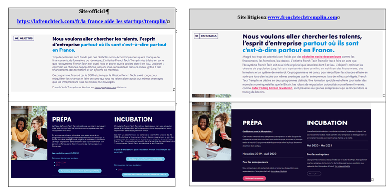 Copie d'écran French Tech