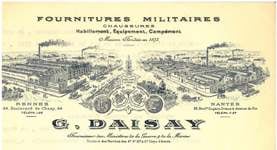 Entête de la société Gustave Daisay