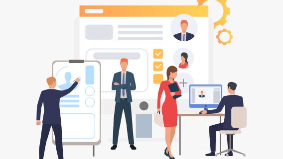 Concept de recrutement emploi