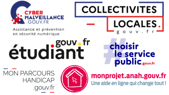 Différents logos de l'Etat