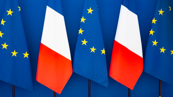 Drapeaux européens et français