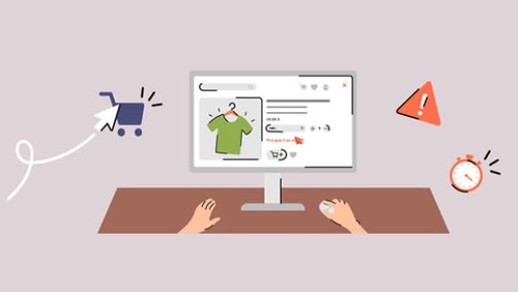 Pi&egrave;ges sur les sites de commerce en ligne : Un &eacute;cran