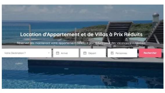 Capture d'écran du site rivierabudget.com