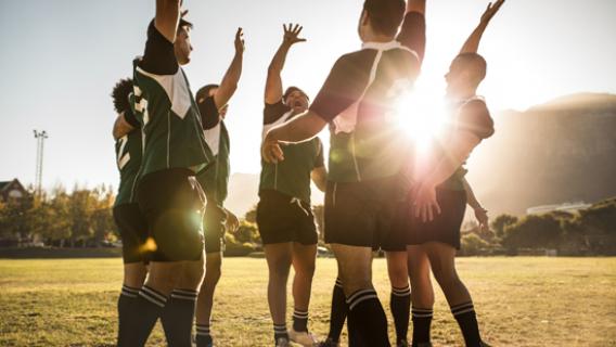 des joueurs de rugby