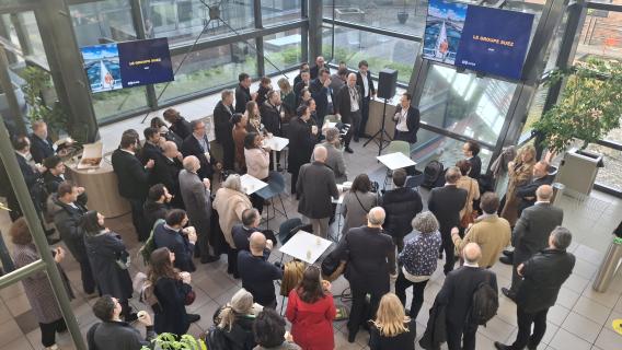 La vingt-troisième promotion du CHEDE à Suez Digital Solutions.