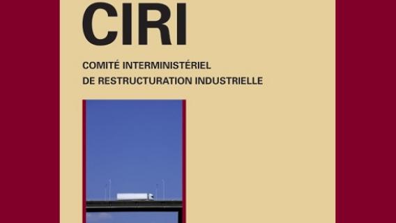 Couverture du rapport annuel 2007 du Comité interministériel de restructuration industriel (CIRI)