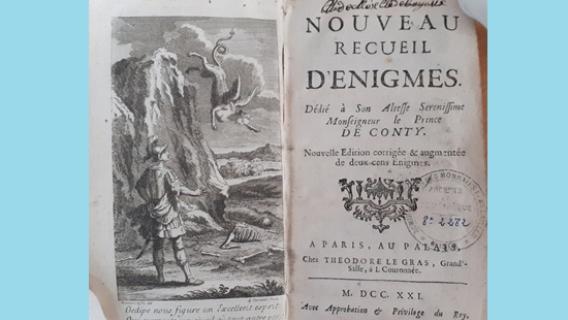 Nouveau recueil d'énigmes par Gayot de Pitaval (1721)