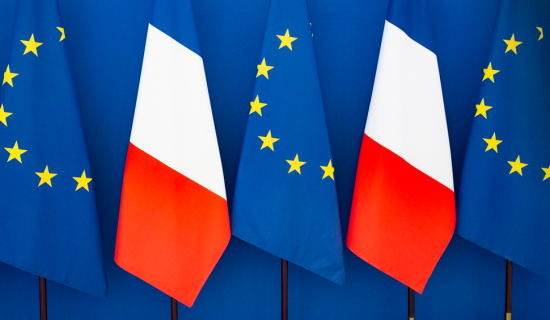 Drapeaux européens et français