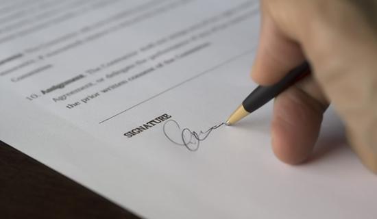 Une signature